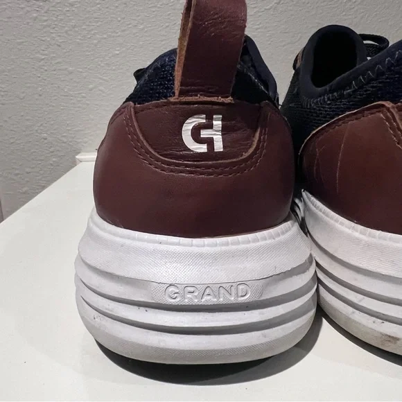 Cole Haan Grand Sport Men's Knit Casual Shoes Sneakers Size 11 Blue C32582 EUC - Picture 7 of 11